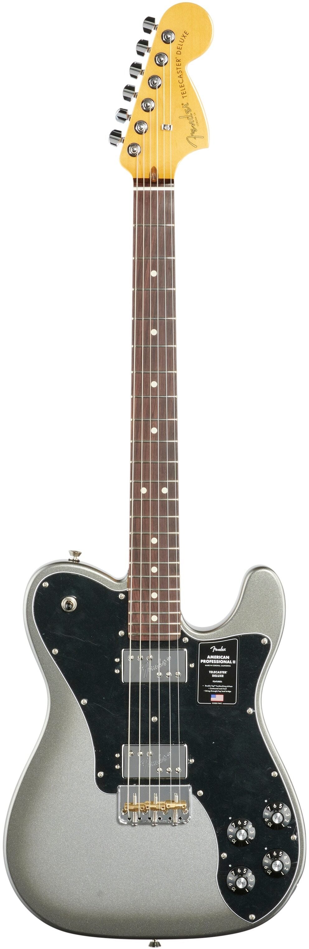 Fender American Pro II Telecaster Deluxe Electric Guitar, Rosewood Fingerboard (with Case)