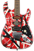 EVH Striped Series Frankenstein Relic Electric Guitar - Red/Black/White